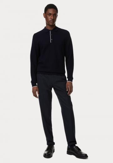 Поло с длинным рукавом