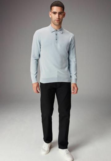 Поло с длинным рукавом