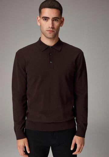 Поло с длинным рукавом