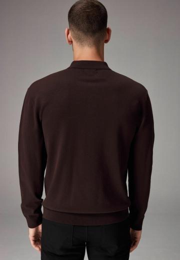 Поло с длинным рукавом