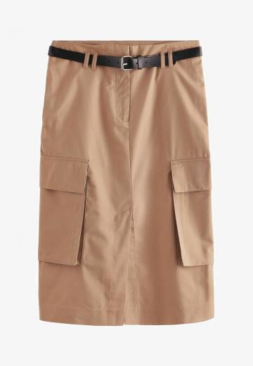 Юбка с накладными карманами