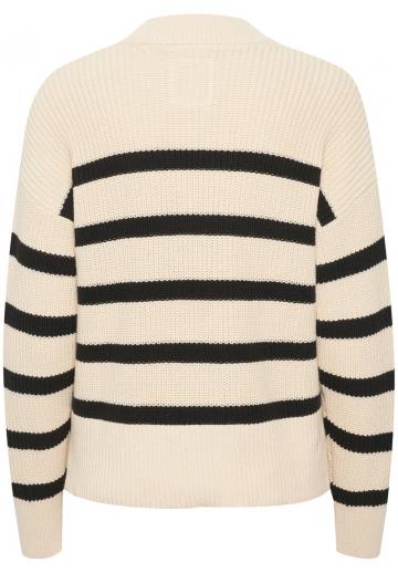 Пуловер в полоску