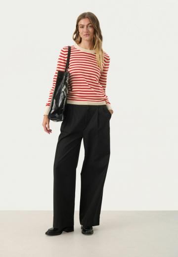 Пуловер в полоску