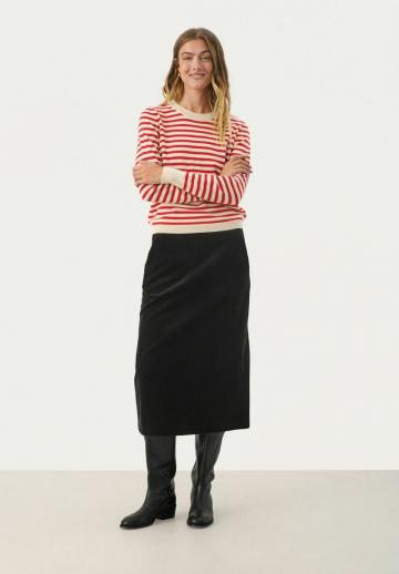 Пуловер в полоску