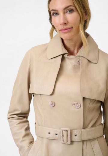 Кожаное пальто