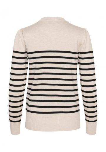Пуловер в полоску