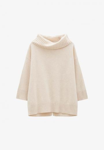 Пуловер с рукавом три четверти