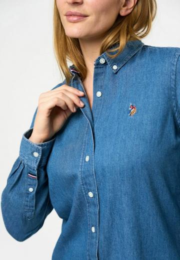 Джинсовая блузка