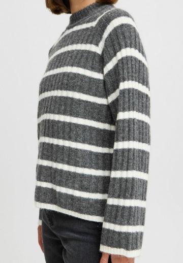 Пуловер в полоску