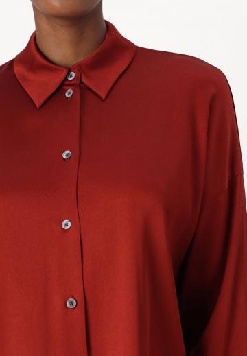 Атласная блузка