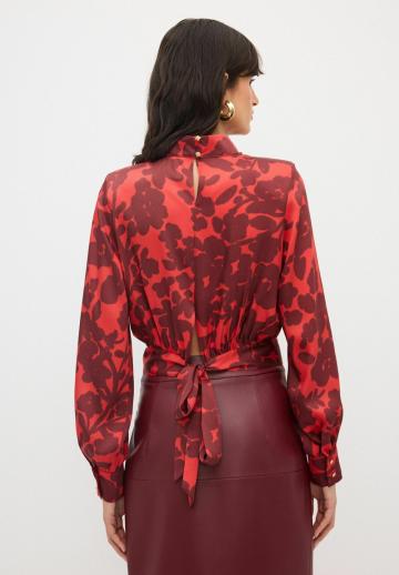 Атласная блузка