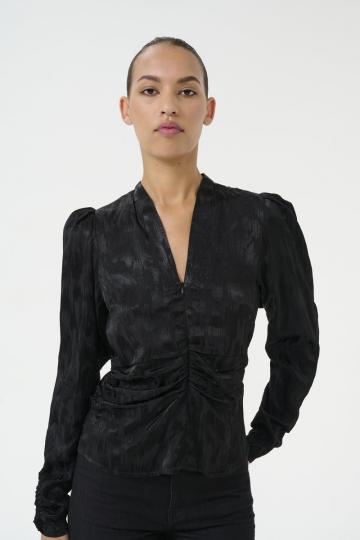 Атласная блузка