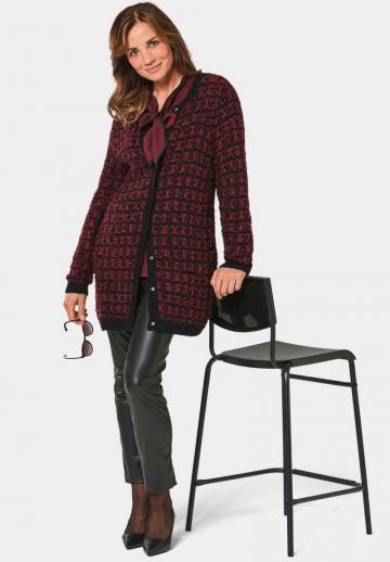 Жаккардовая вязаная кофта