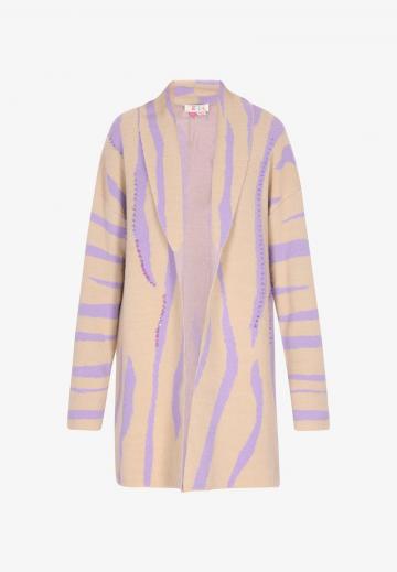 Жаккардовая вязаная кофта