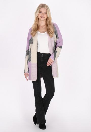 Жаккардовая вязаная кофта