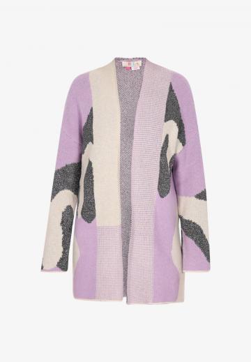 Жаккардовая вязаная кофта