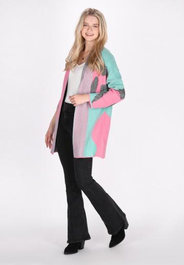 Жаккардовая вязаная кофта