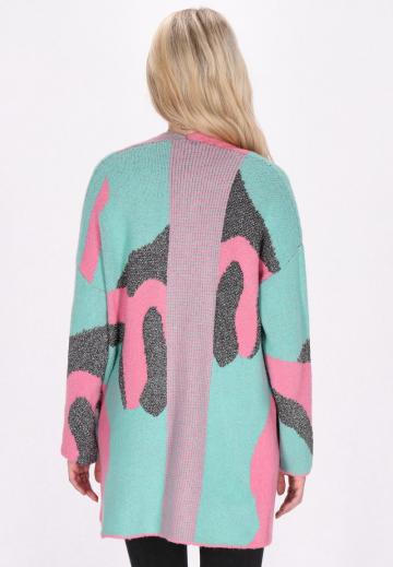 Жаккардовая вязаная кофта