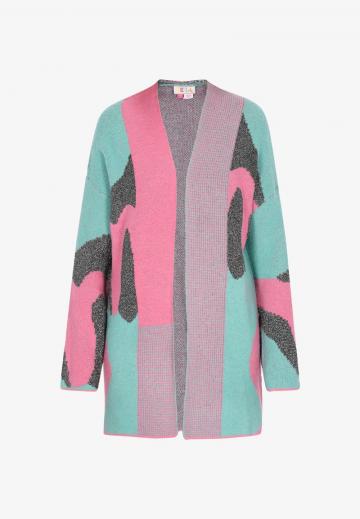 Жаккардовая вязаная кофта