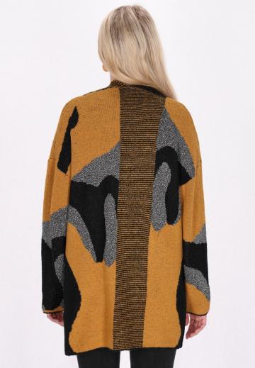 Жаккардовая вязаная кофта