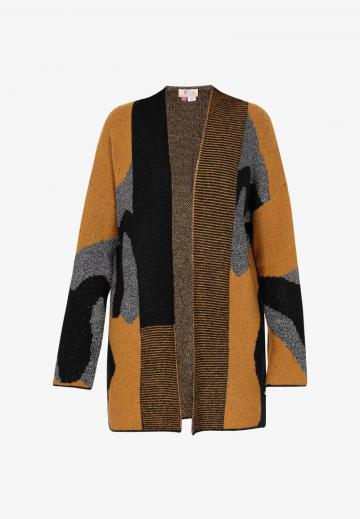 Жаккардовая вязаная кофта