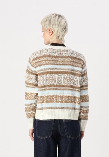 Жаккардовая вязаная кофта