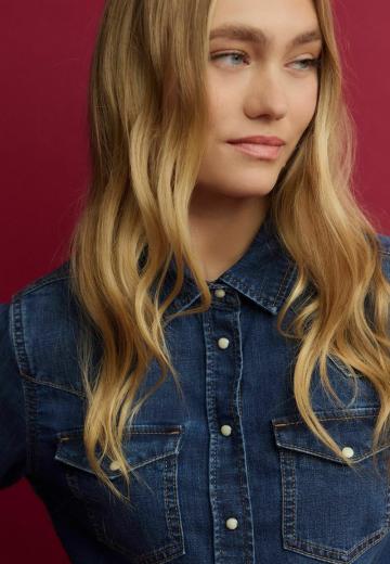 Джинсовая блузка