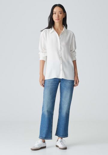 Атласная блузка