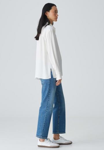 Атласная блузка