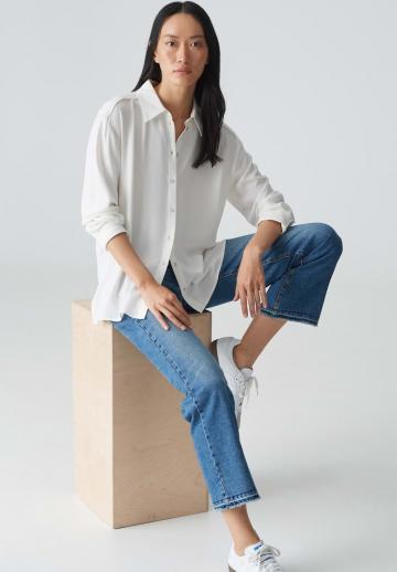 Атласная блузка