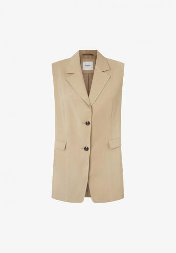 Длинный жилет