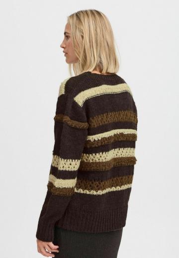 Пуловер в полоску