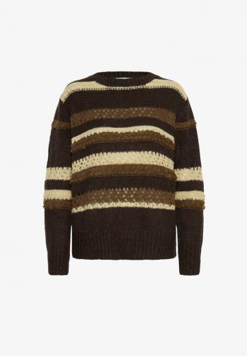 Пуловер в полоску