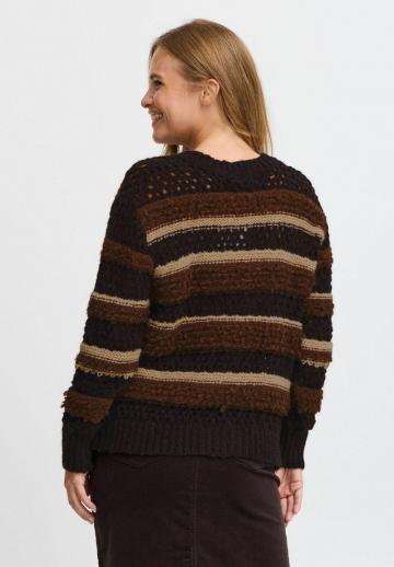 Жаккардовая вязаная кофта
