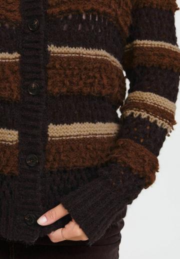 Жаккардовая вязаная кофта