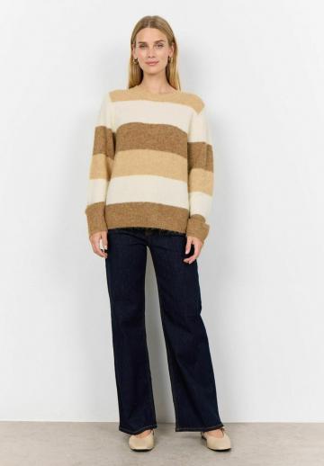 Пуловер в полоску