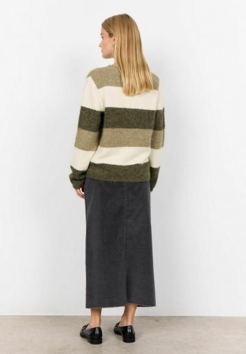 Пуловер в полоску