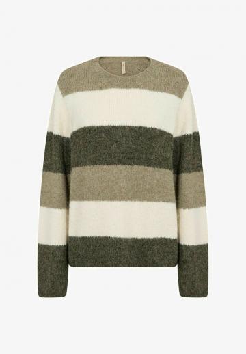 Пуловер в полоску