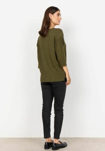 Пуловер с рукавом три четверти