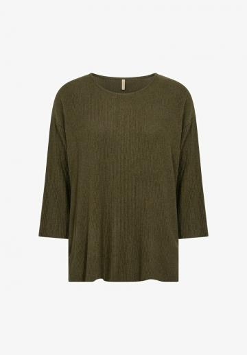 Пуловер с рукавом три четверти