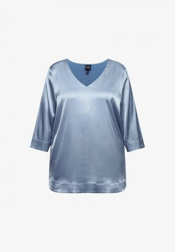 Атласная блузка