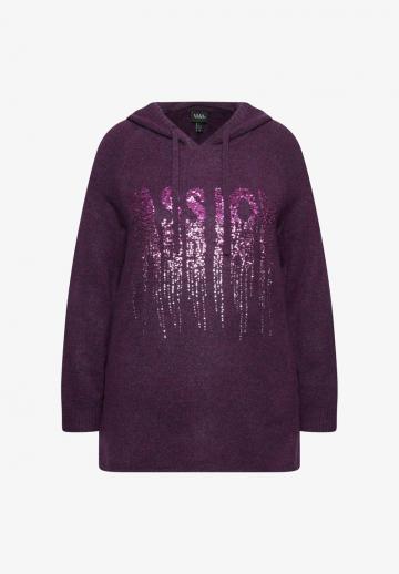 Пуловер с капюшоном