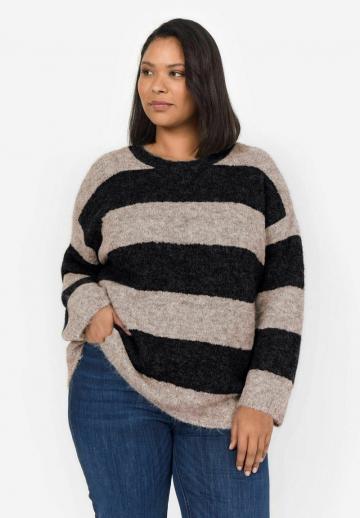 Пуловер в полоску