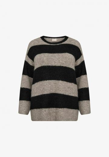 Пуловер в полоску