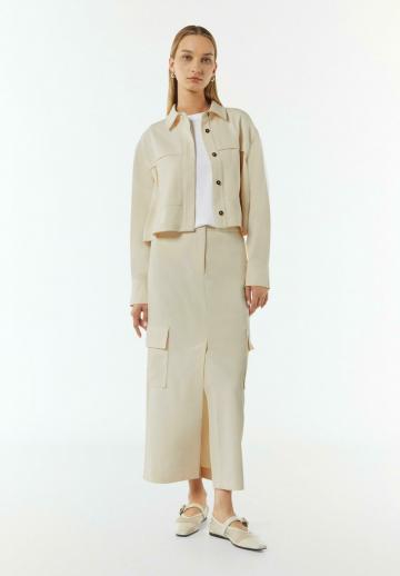 Юбка с накладными карманами