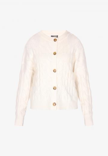 Жаккардовая вязаная кофта