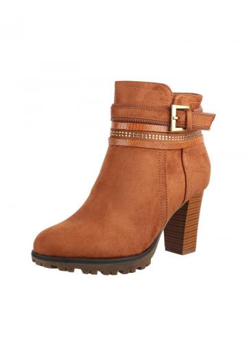 Полусапожки на высоком каблуке