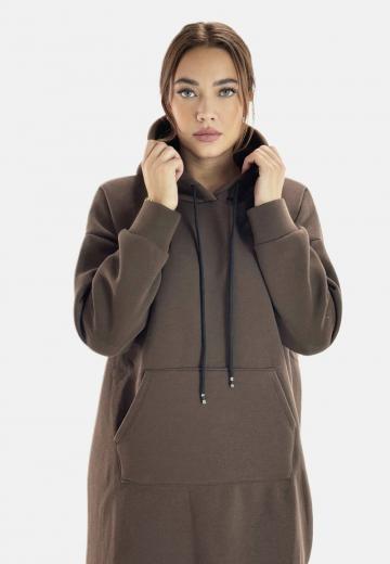 Пуловер с капюшоном