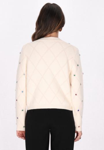 Жаккардовая вязаная кофта