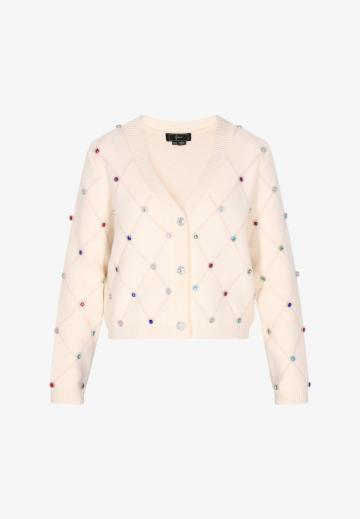 Жаккардовая вязаная кофта